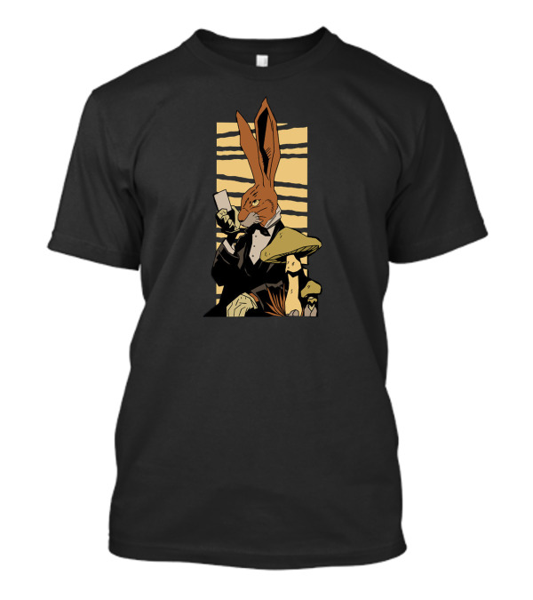 Bunny Magic Tuxedo Mushrooms Cards Stylized T-Shirt