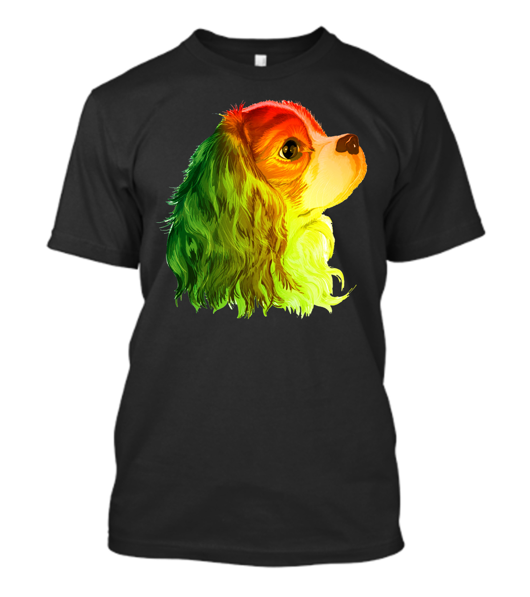 Cavalier King Charles Spaniel Rainbow Pride T-Shirt