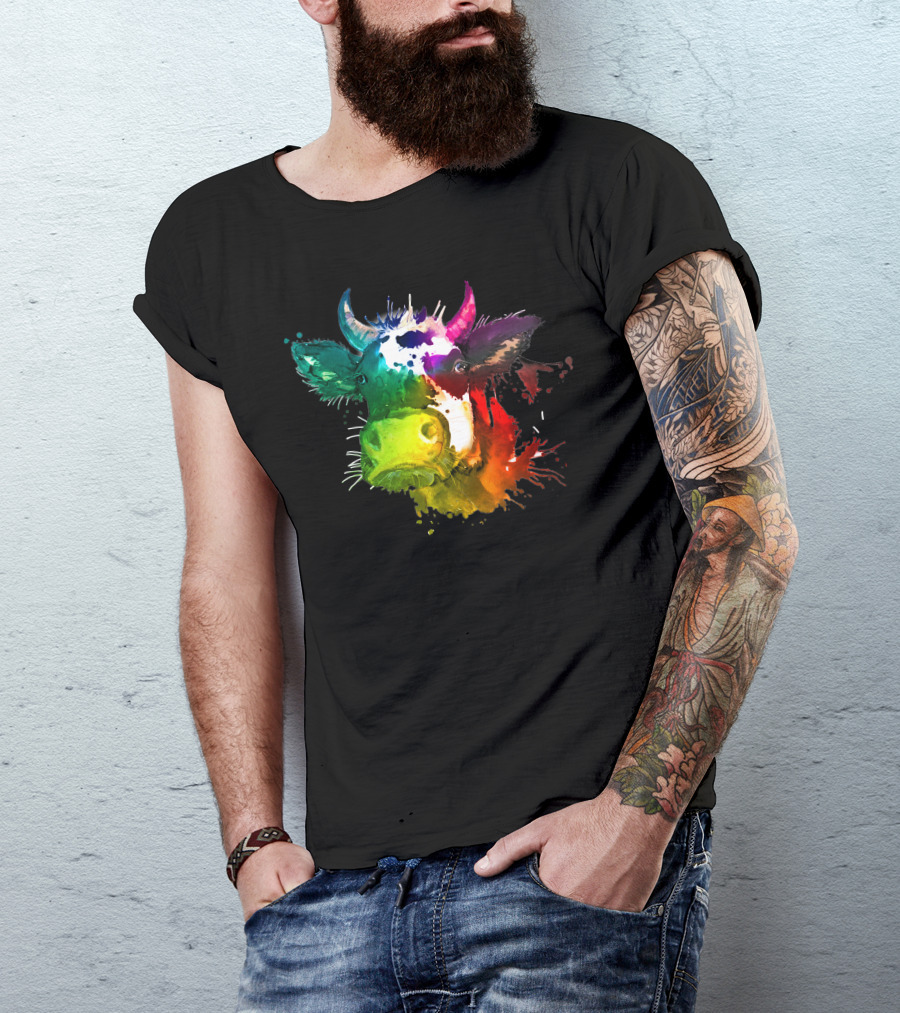 Cow Rainbow Pride T-Shirt