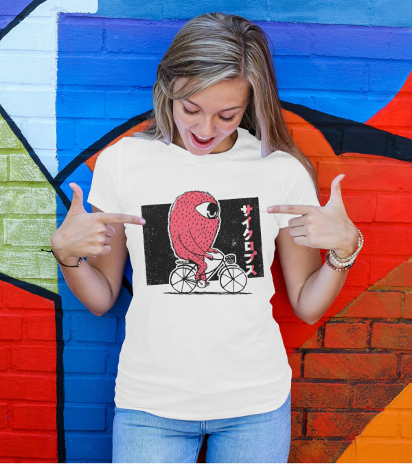 Cyclops Riding Bike T-Shirt
