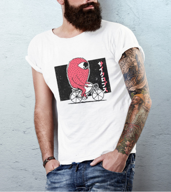 Cyclops Riding Bike T-Shirt
