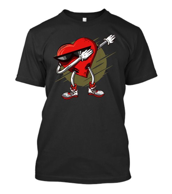 Dabbing Heart With Sunglasses In Sneakers T-Shirt