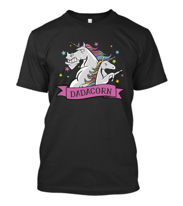 Dadacorn Magic Stars Unicorn Duo Fantasy T-Shirt