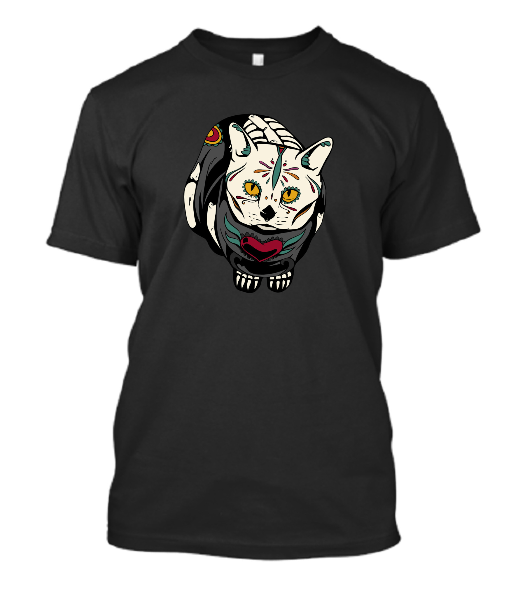 Dead Cat Day Meowtos Sugar Skull Cat T-Shirt