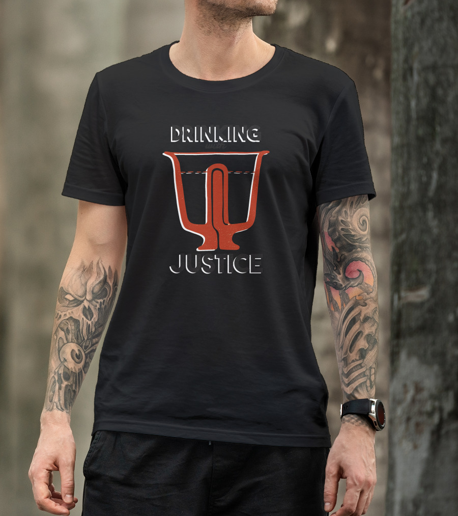 Drinking With Justice Psi Symbol Cup T-Shirt
