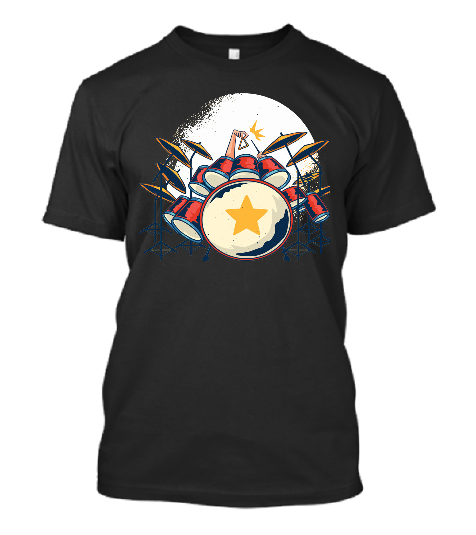 Drums Star Moon Burst T-Shirt