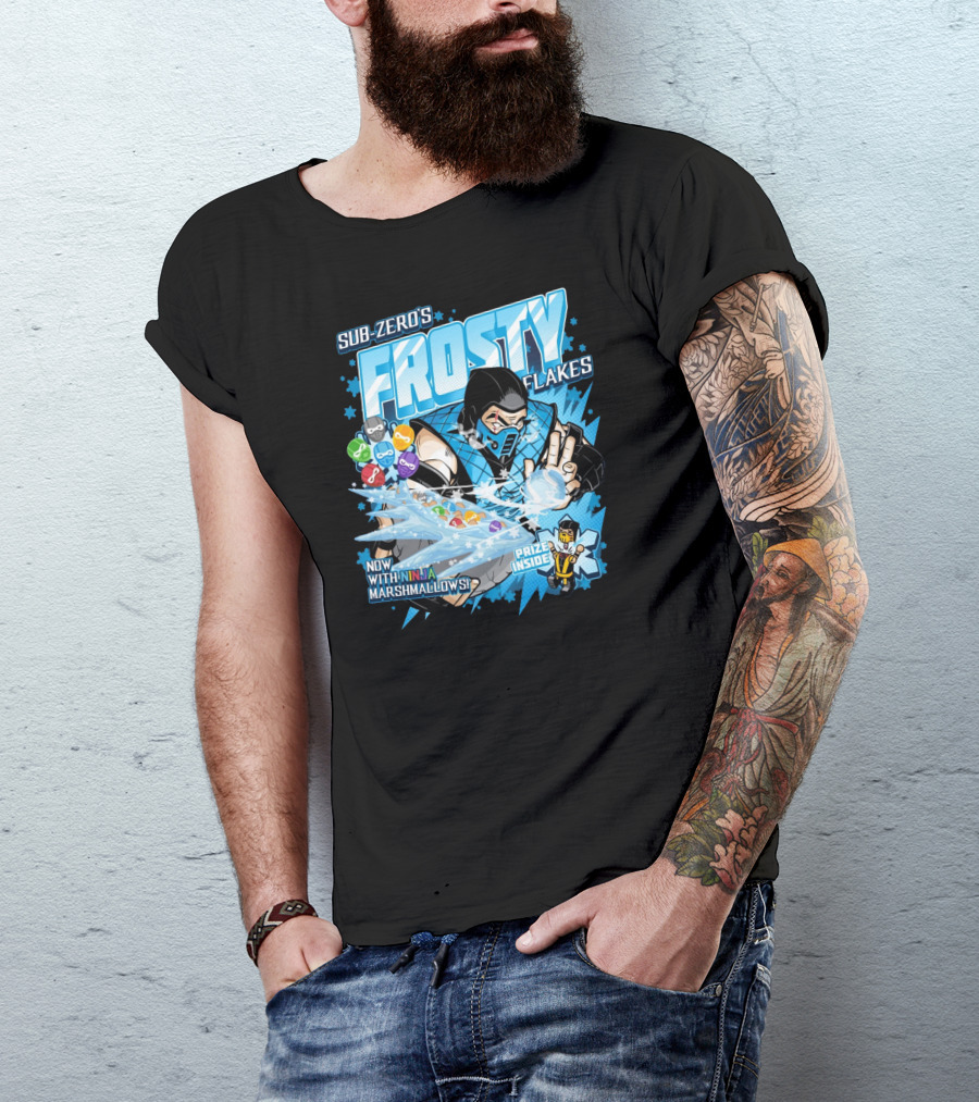 Sub-Zero's Frosty Flakes Now With Ninja Marshmallows Prize Inside T-Shirt