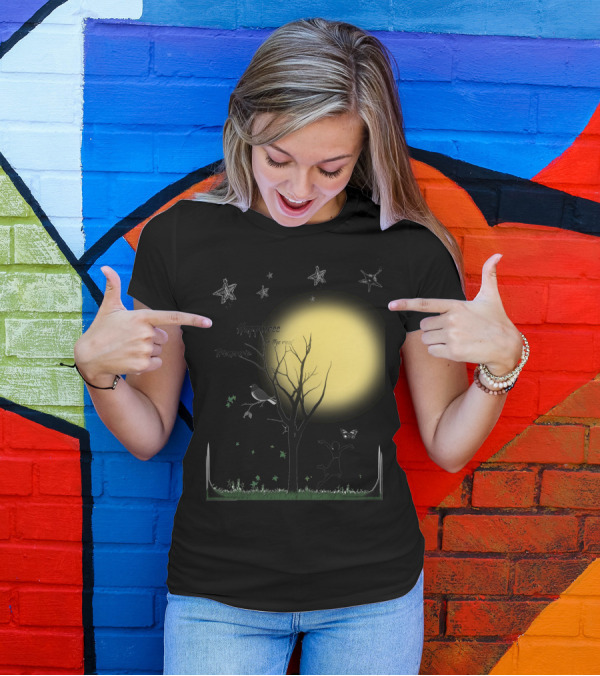 Happiness Is The Real Treasure Under The Moon And Stars T-Shirt