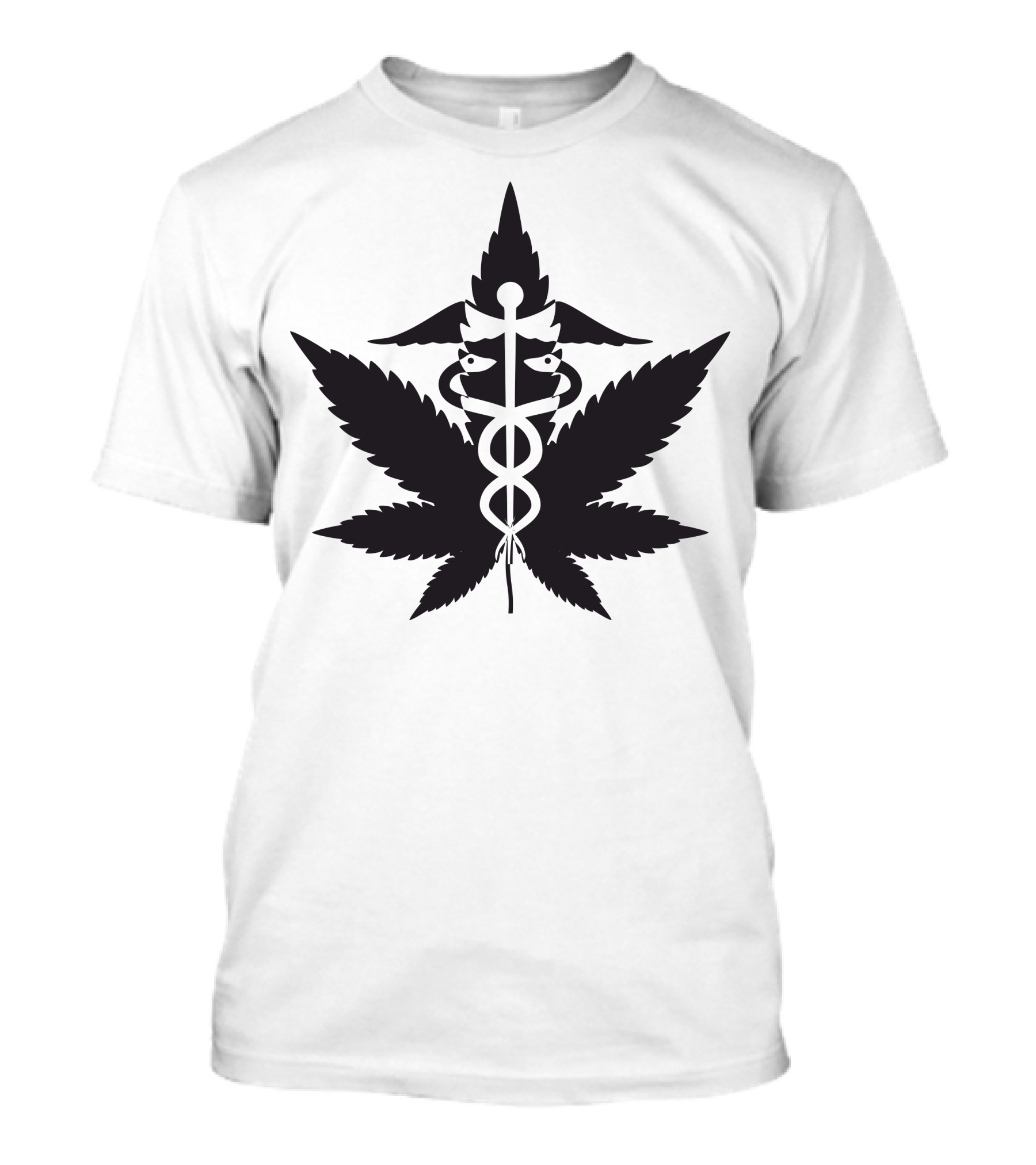 Health Cannabis Caduceus T-Shirt