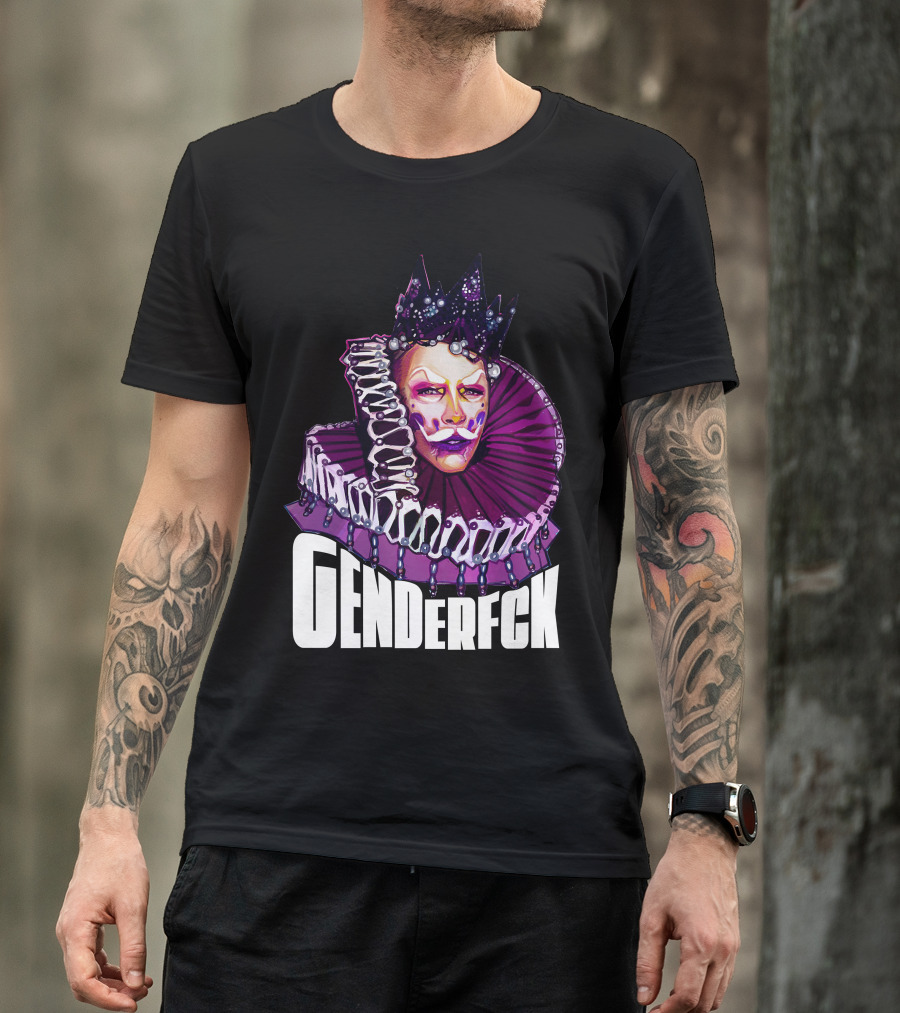 Heaven Genderfck Royal Drag Mask Crown T-Shirt