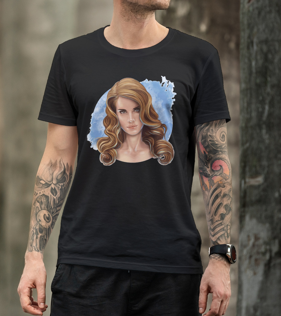 Lana Del Rey Painting Mix Media T-Shirt