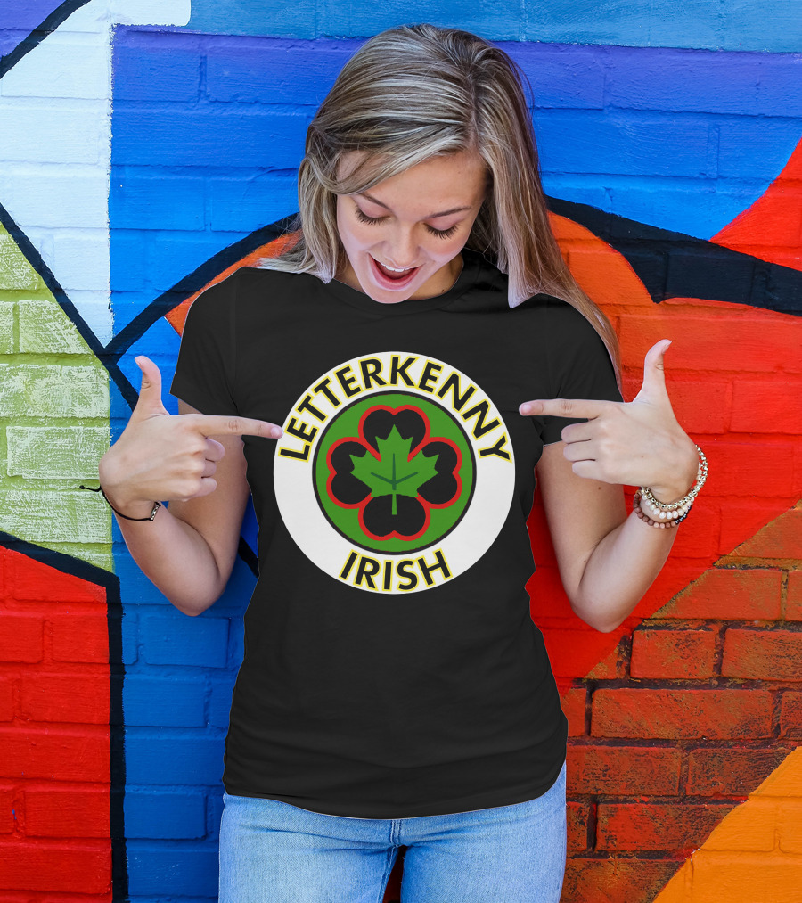 Letterkenny Irish Maple Leaf Clover Circle T-Shirt