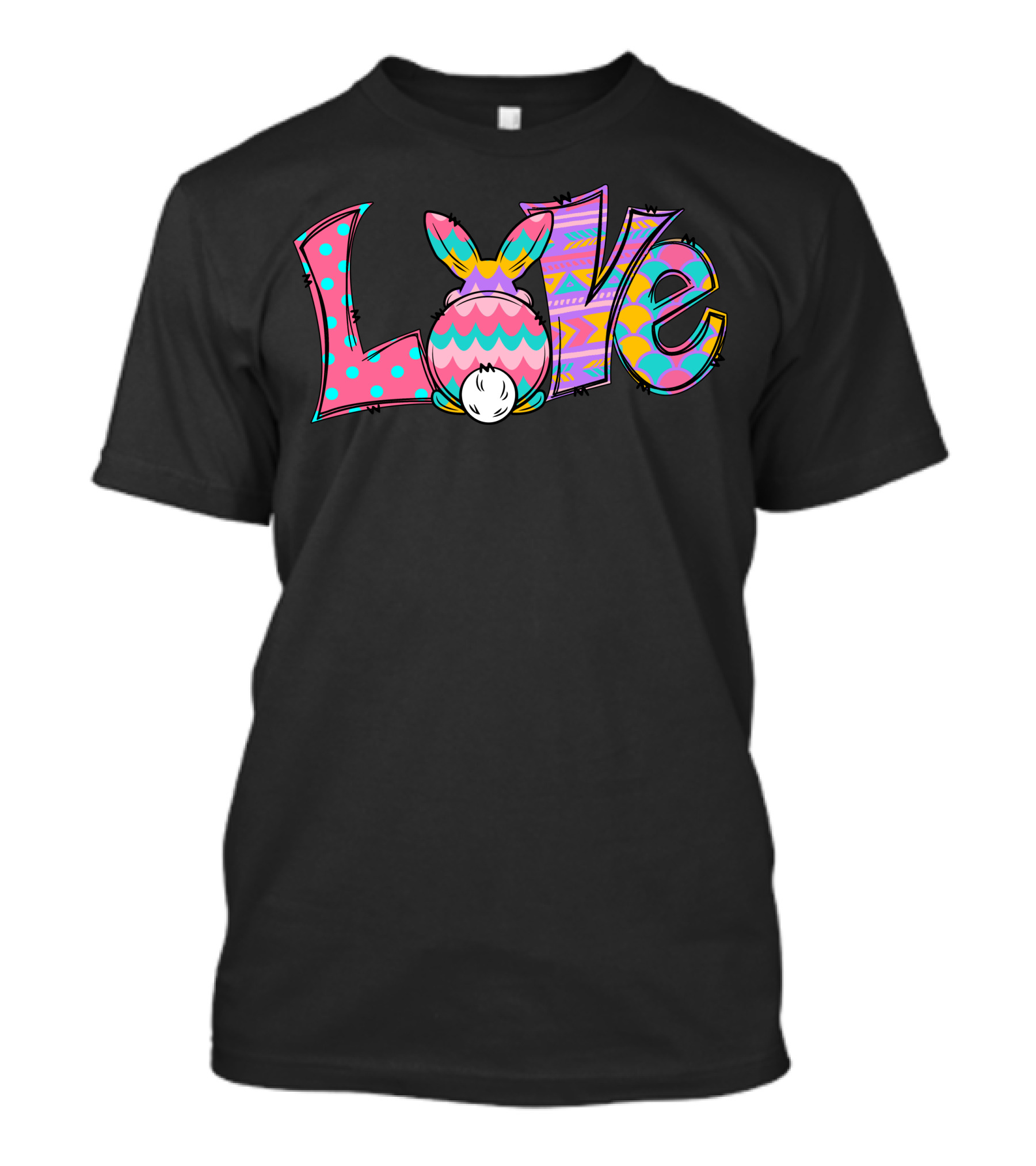 LOVE Easter Bunny Colorful T-Shirt