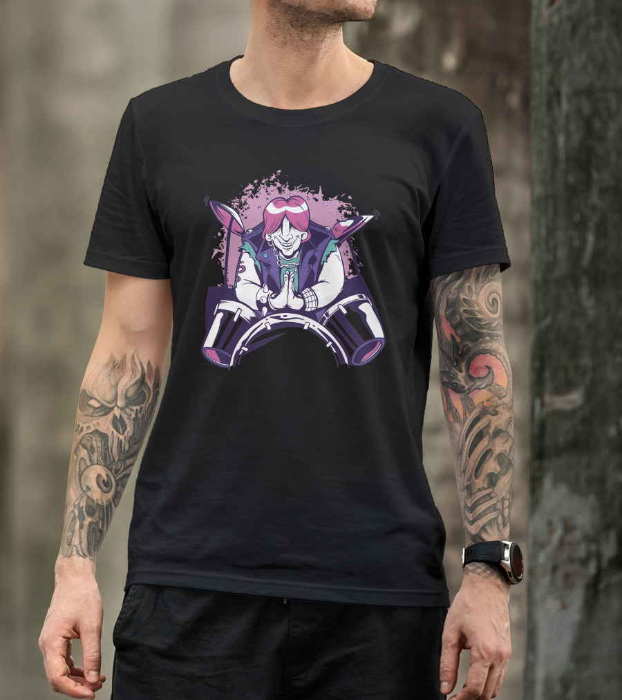Namaste Drummer Music Meditation Rocker T-Shirt