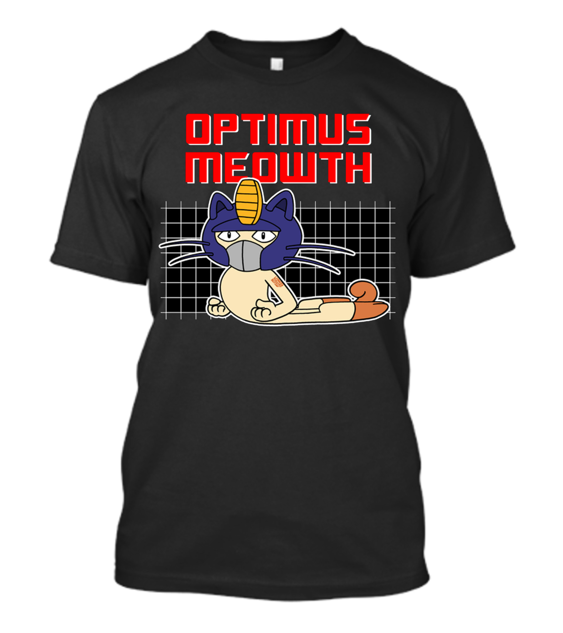Optimus Meowth Robot Cat Parody Crossover T-Shirt