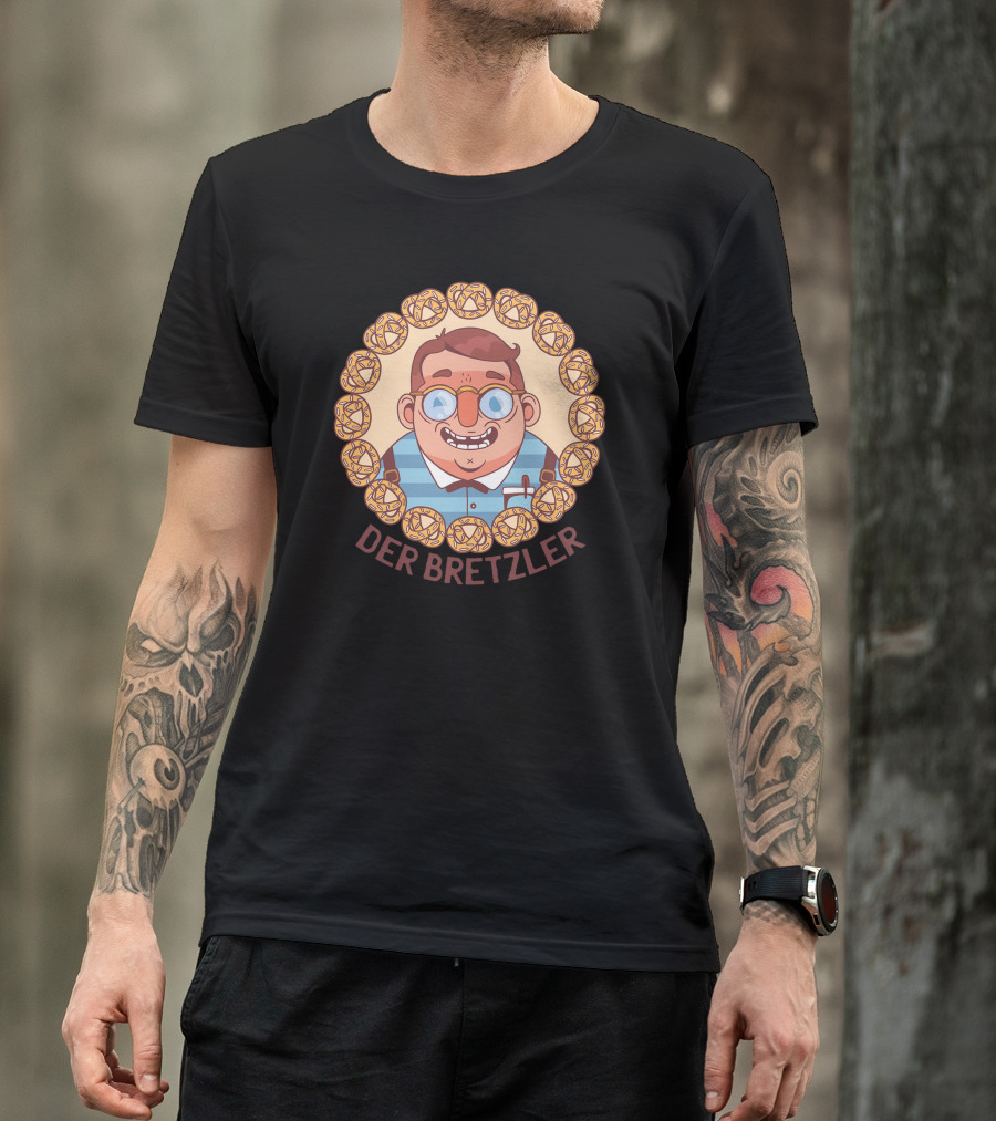 Der Bretzler Pretzels Nerd German T-Shirt