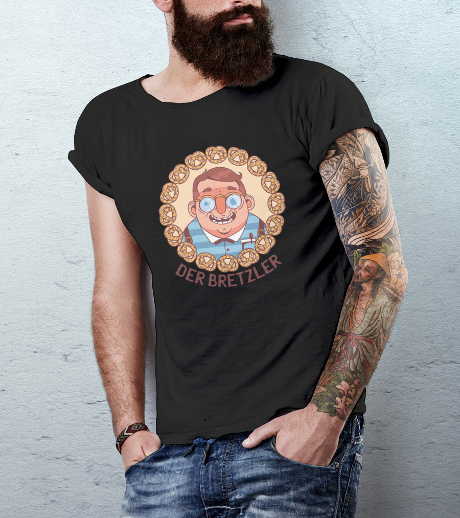 Der Bretzler Pretzels Nerd German T-Shirt