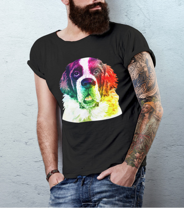 Saint Bernard Rainbow Pride T-Shirt