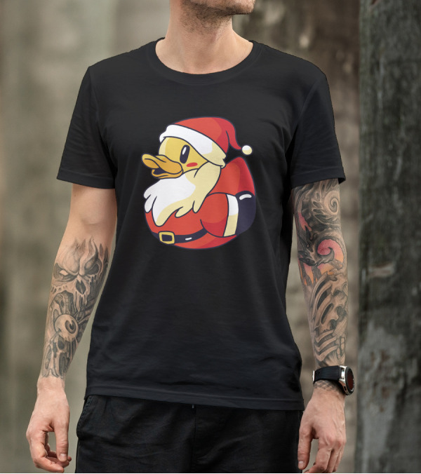 Santa Claus Rubber Duck Festive Christmas T-Shirt