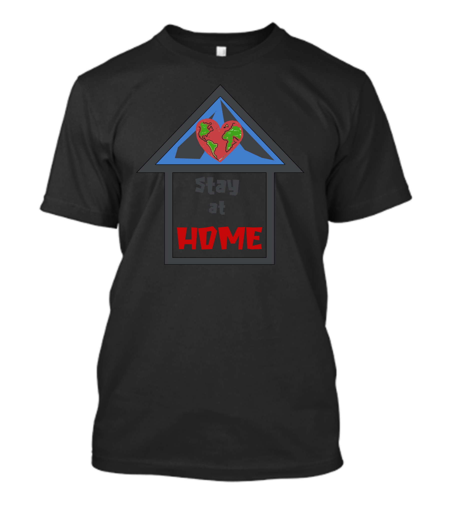 Stay At Home Global Heart House T-Shirt