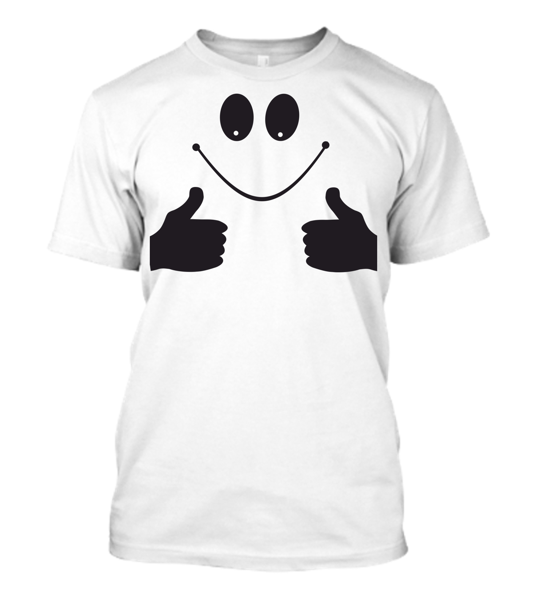 Smile Like Thumbs Up Smiley Face T-Shirt