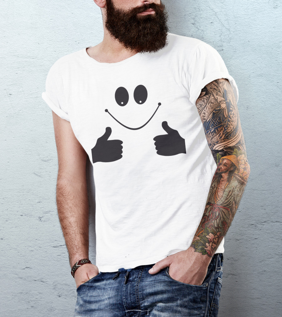 Smile Like Thumbs Up Smiley Face T-Shirt