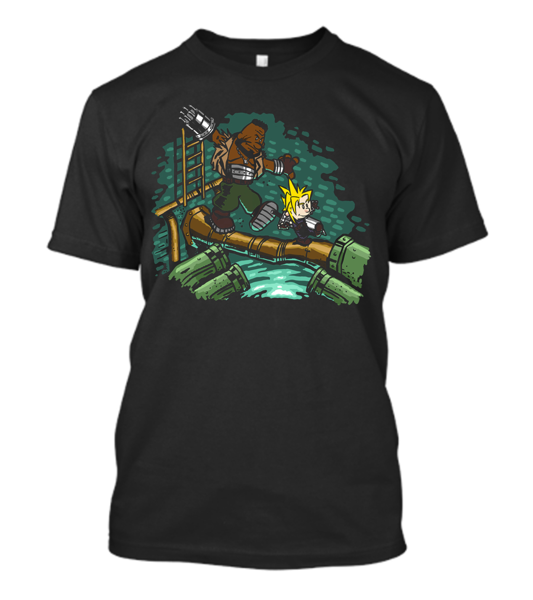 Barret Cloud Final Fantasy VII Mako Reactor Adventure T-Shirt