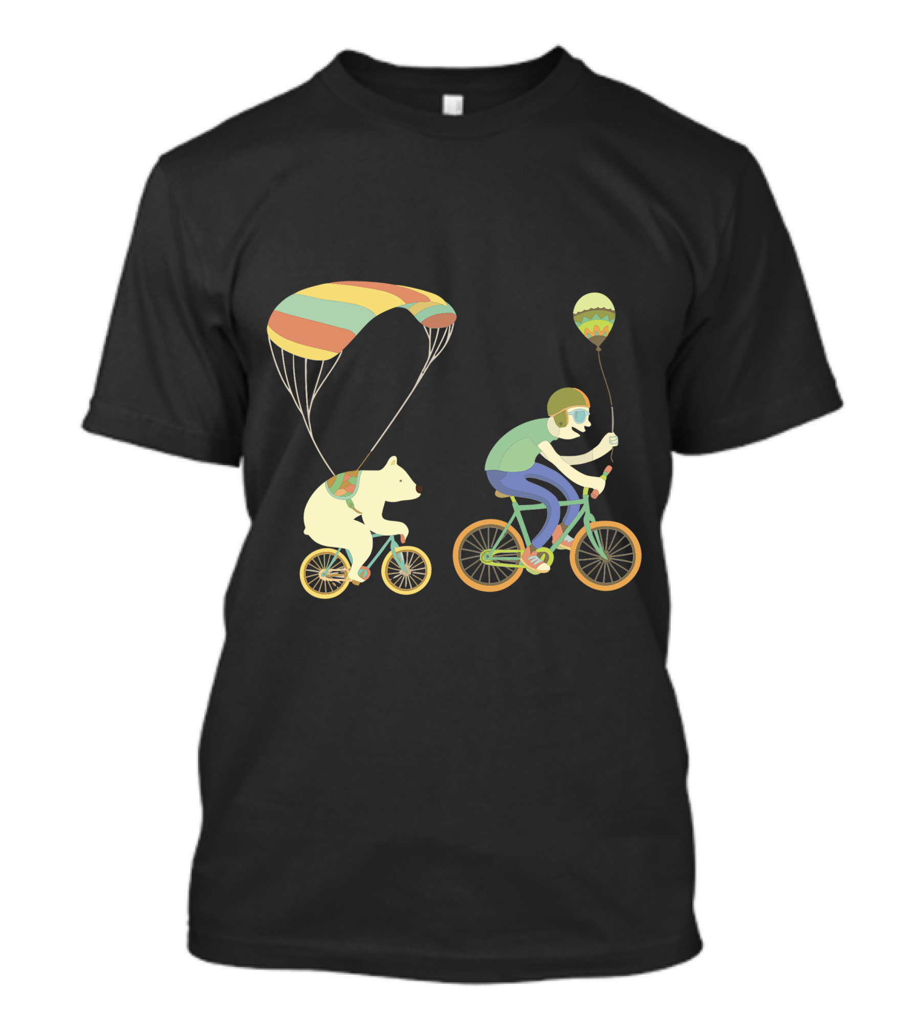 Bearcycle Tandem Parachute Balloon Ride T-Shirt