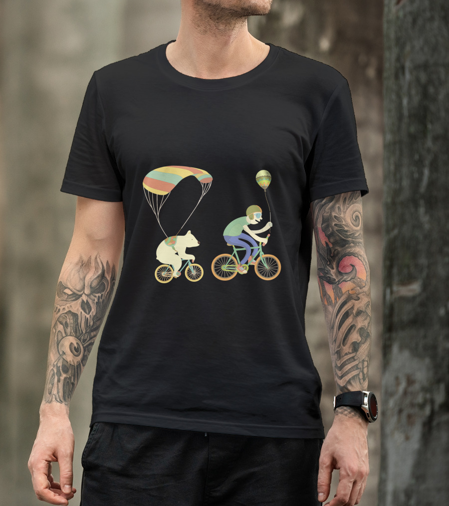 Bearcycle Tandem Parachute Balloon Ride T-Shirt