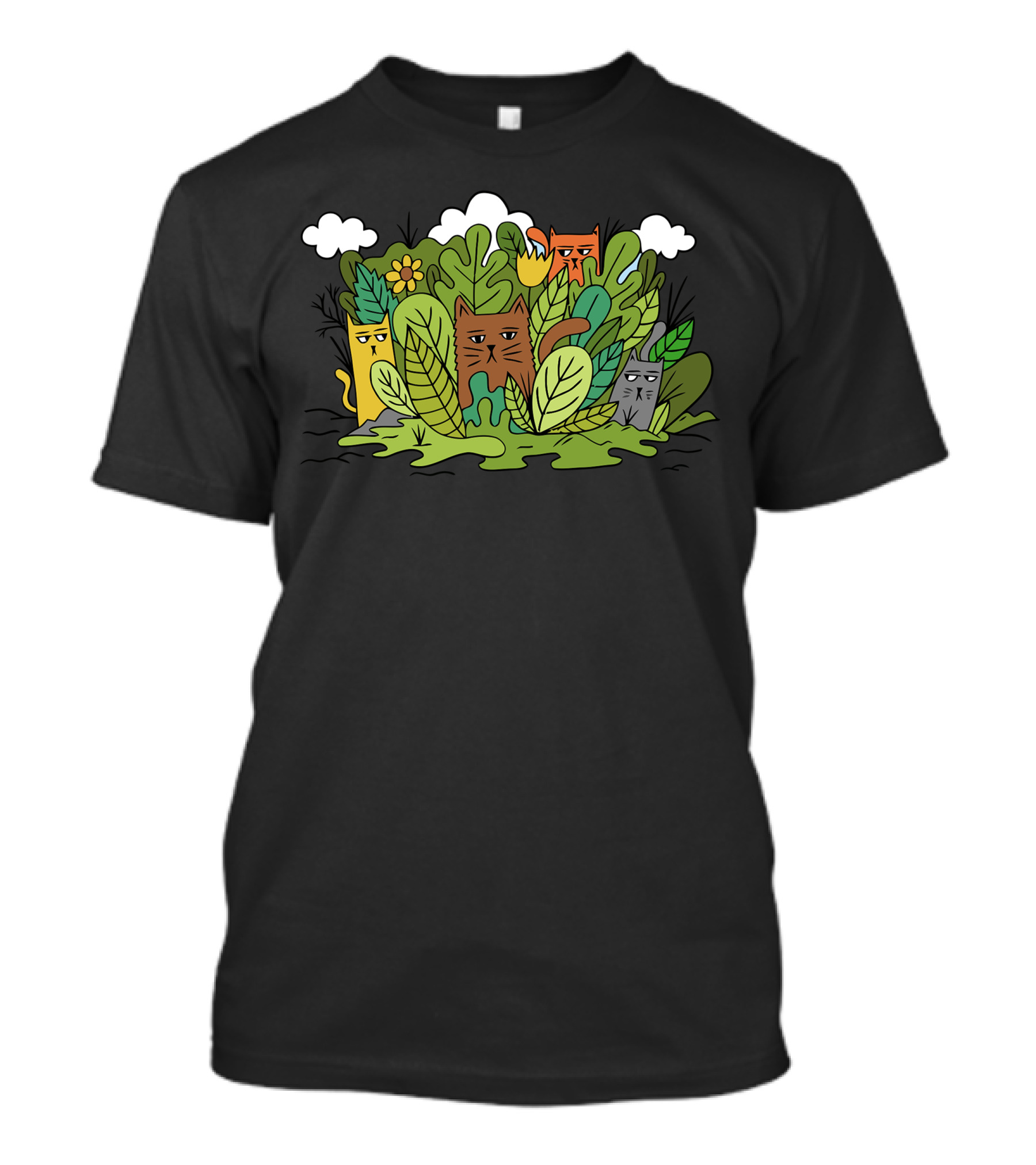 Cats Jungle Adventure Nature T-Shirt