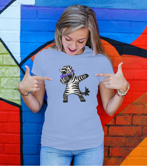 Dabbing Zebra Dab Hip Hop Funny Magic Dance Moves T-Shirt