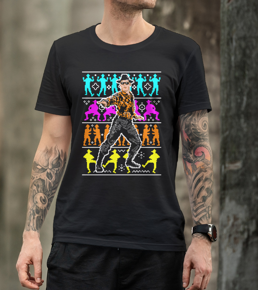Enter Tayne Ment Retro Dance Pixels T-Shirt