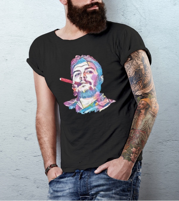 Ernesto Che Guevara Vibrant Smoking Cigar T-Shirt