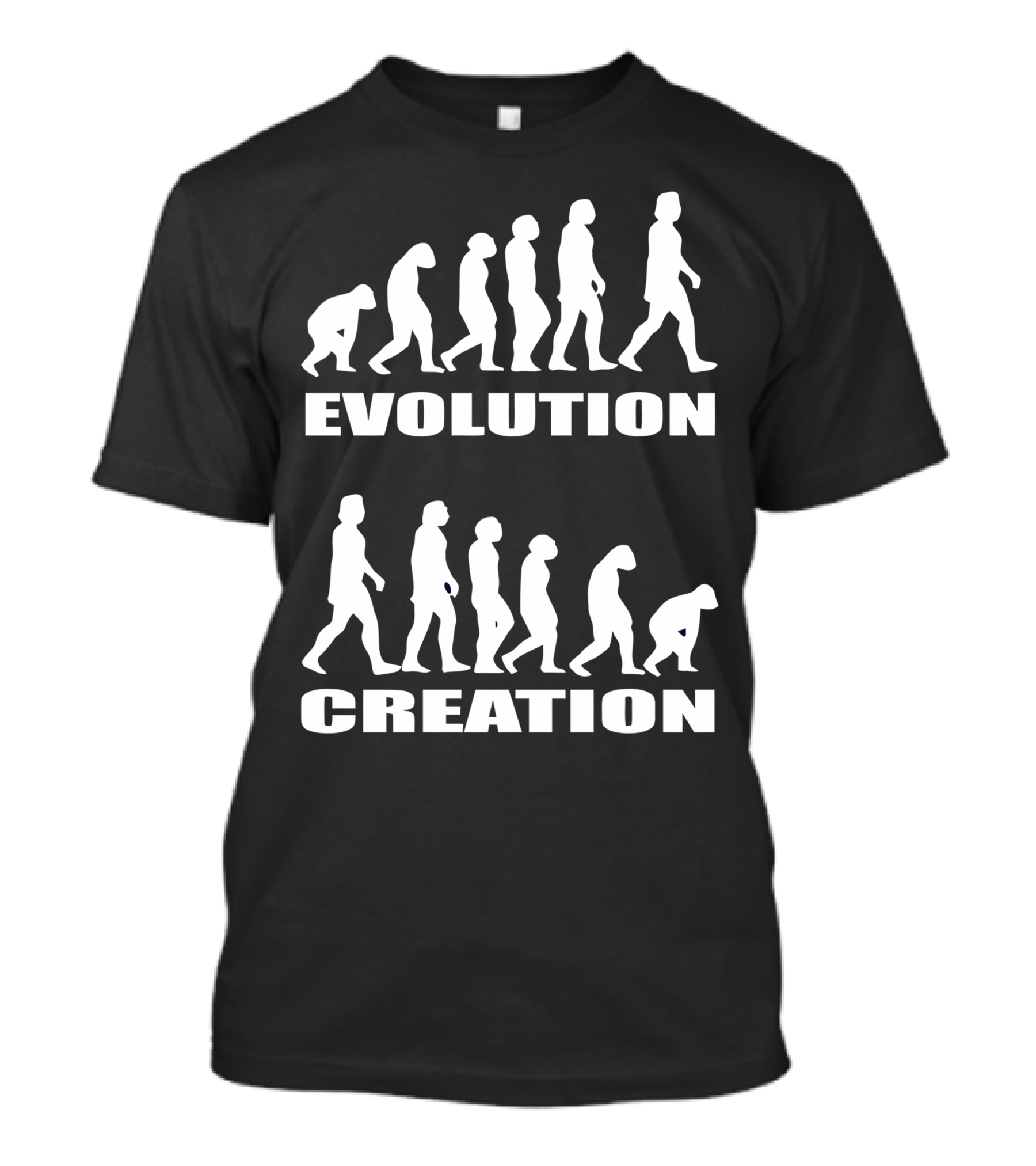 Evolution Creation Reversed Silhouette Progression T-Shirt