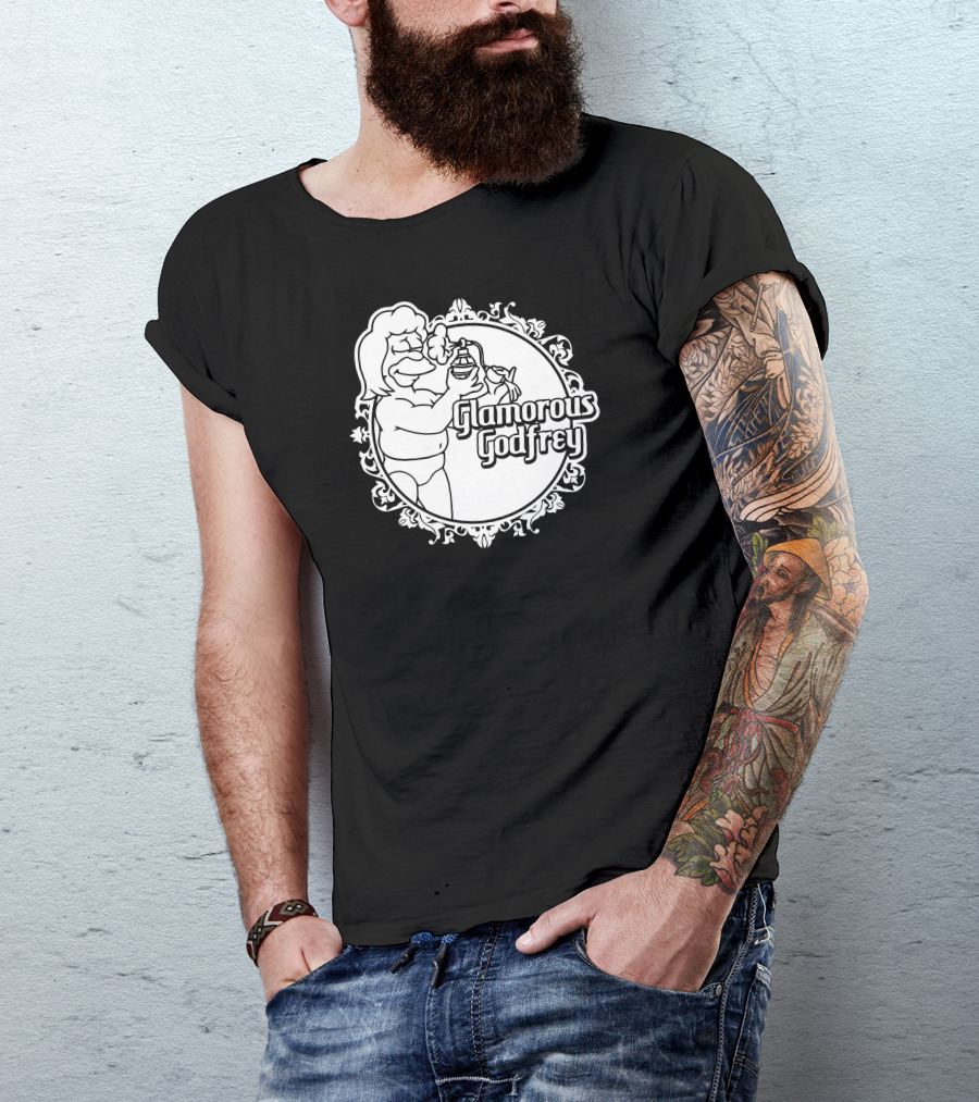 Glamorous Godfrey Grandpa Heel Wrestler T-Shirt