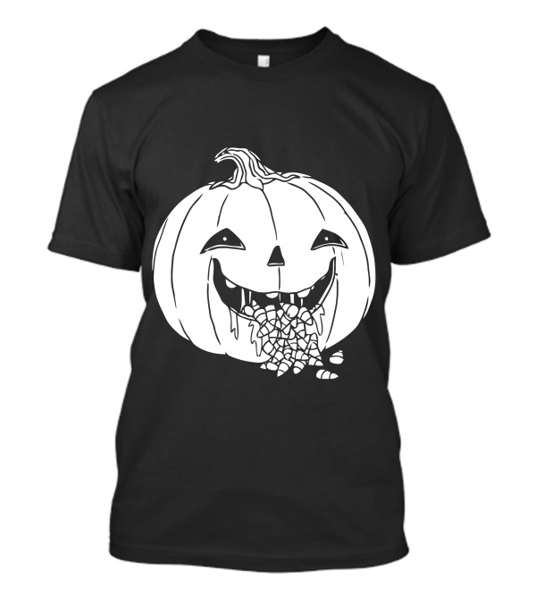 Halloween Hangover Pumpkin Vomiting Candy Corn T-Shirt