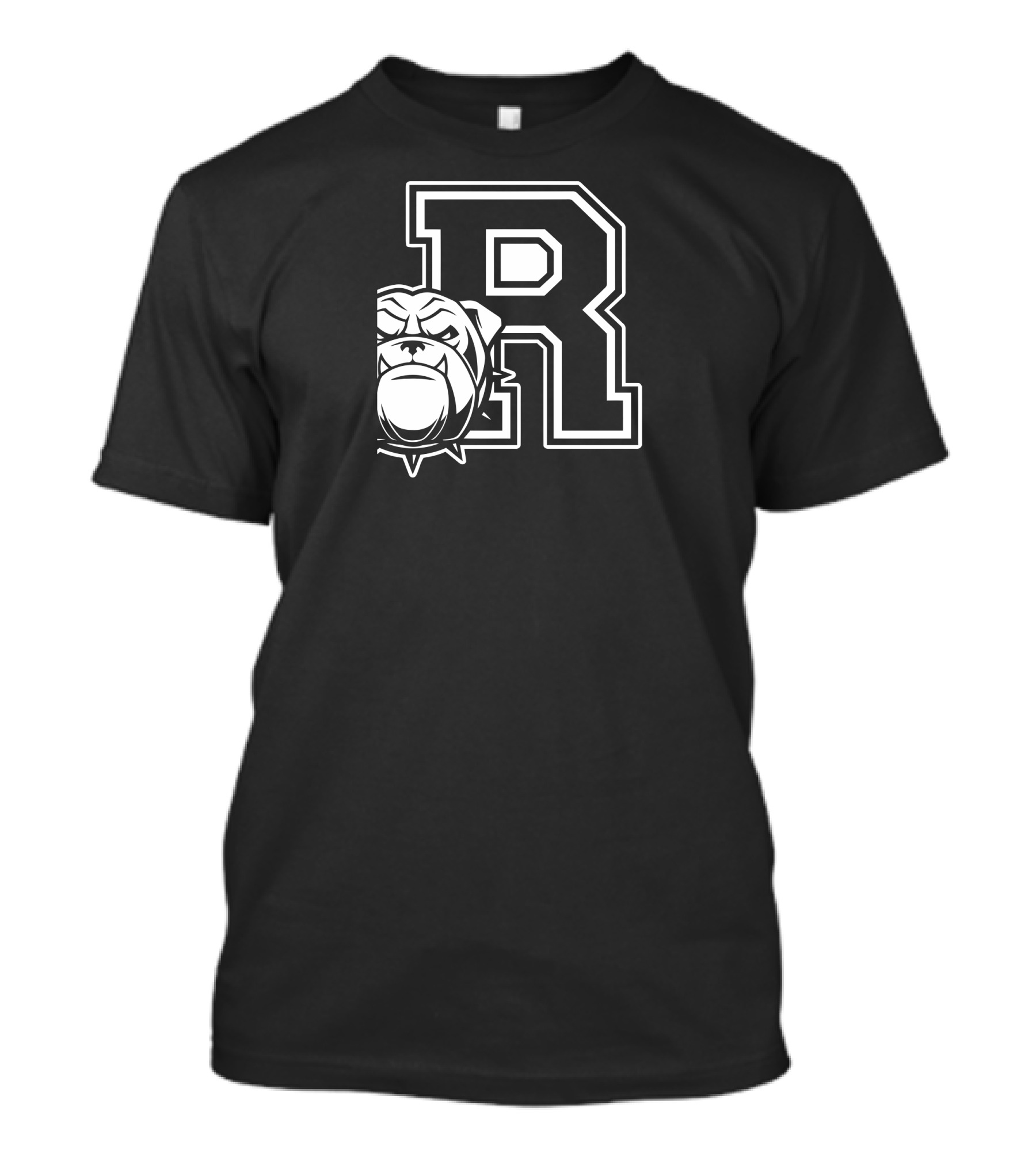 R Letter Bulldog Emblem T-Shirt