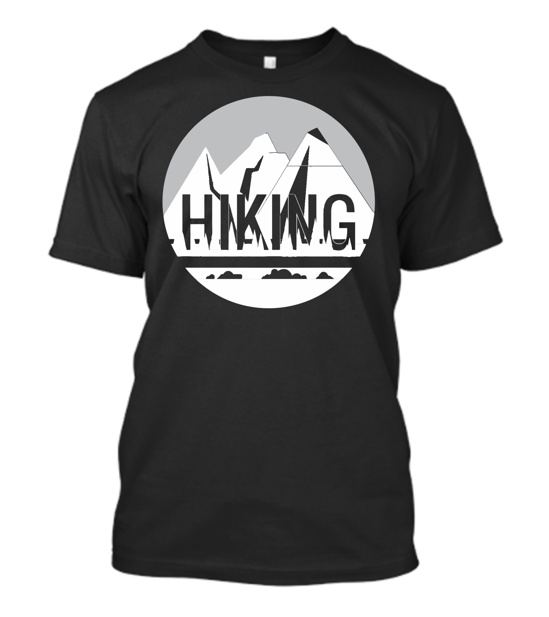 Hiking Mountain Landscape Circle T-Shirt