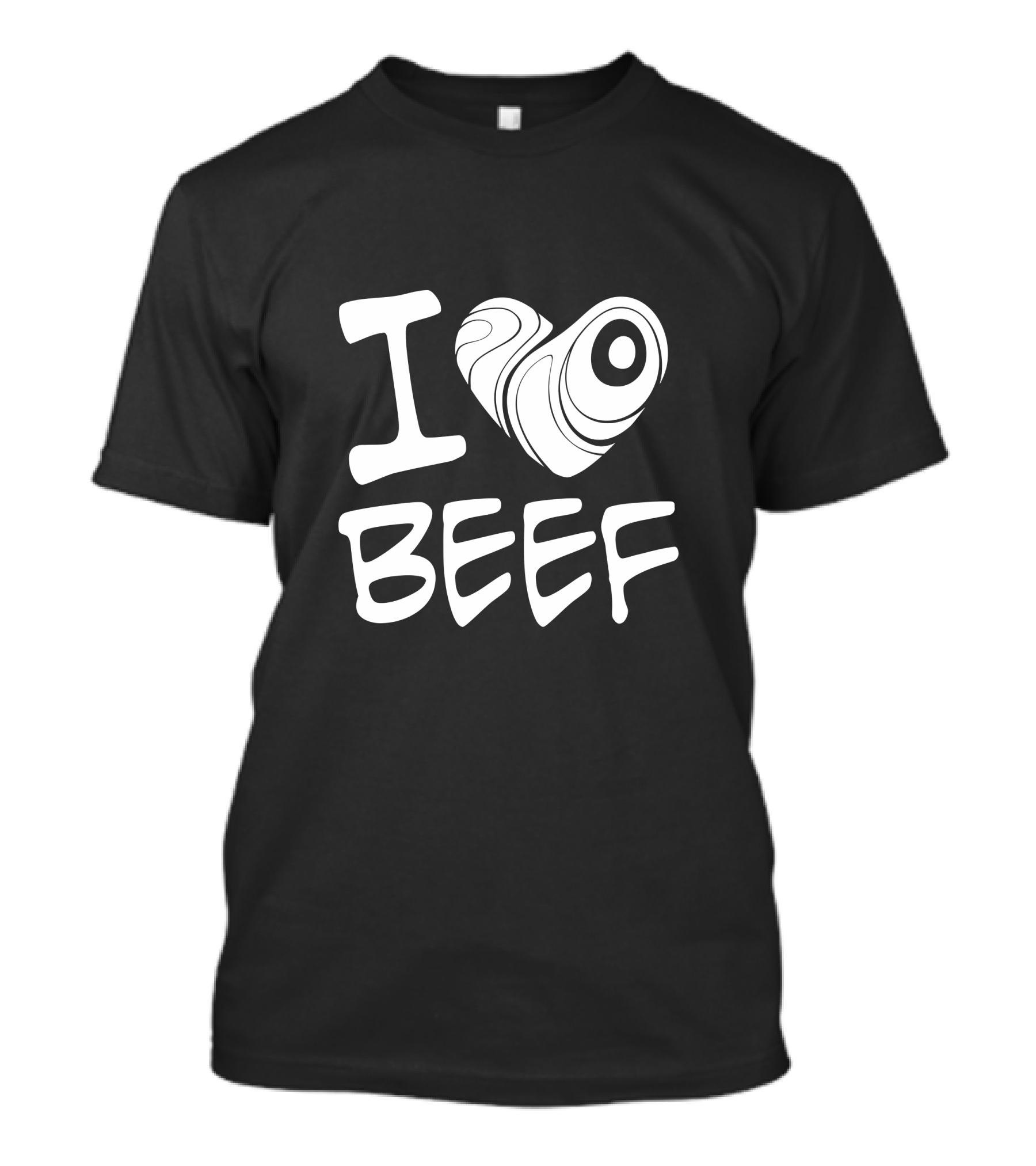 I Heart Beef With Steak Shaped T-Shirt