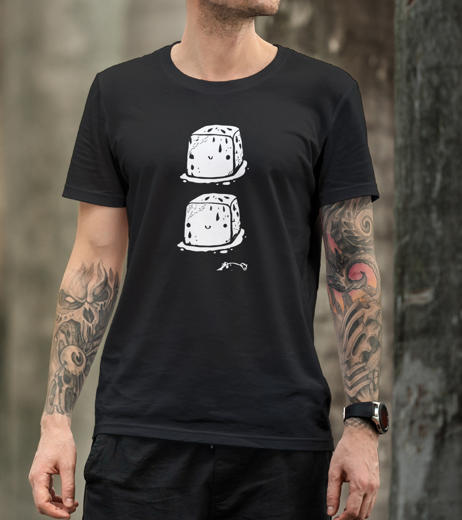 Ice Ice Baby Melting Cubes Cute Faces T-Shirt