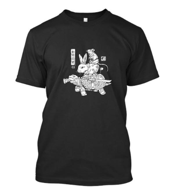 Kame Usagi And Ratto Ninjas Animal Zodiac Warriors T-Shirt