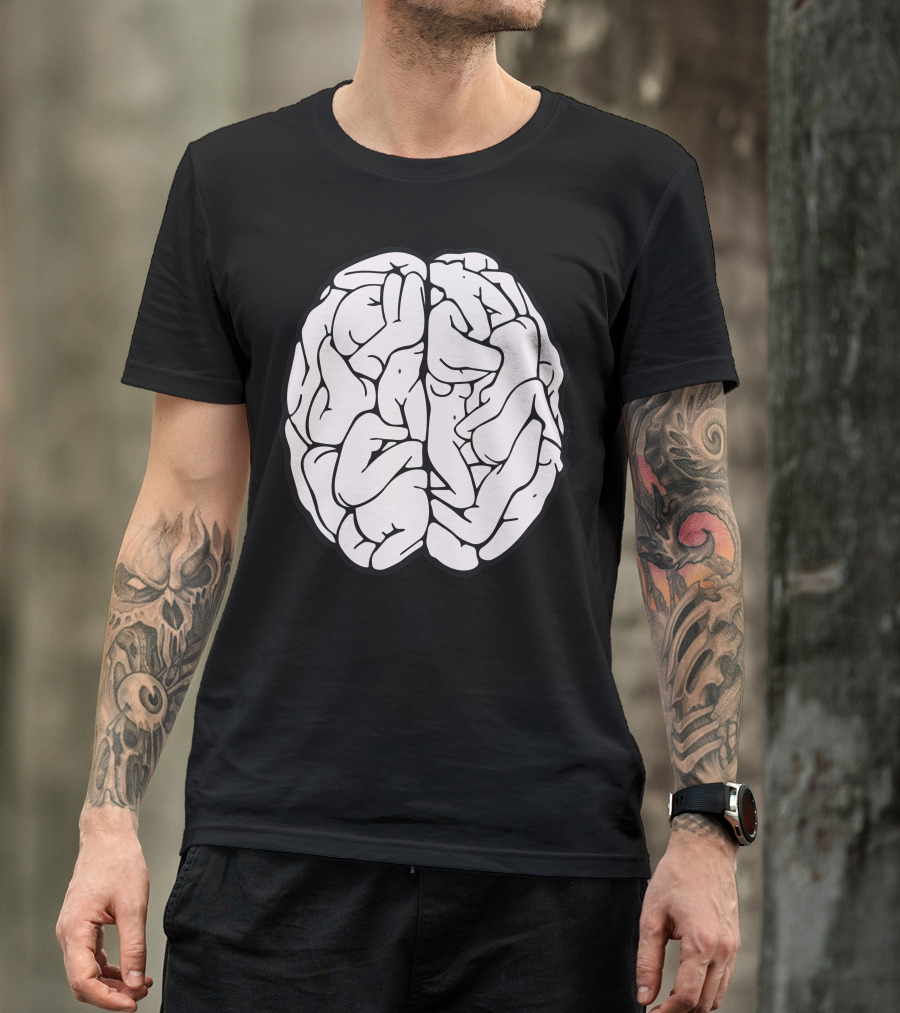 Male Brain Artistic Nude Formulation T-Shirt