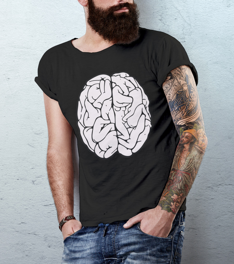 Male Brain Artistic Nude Formulation T-Shirt