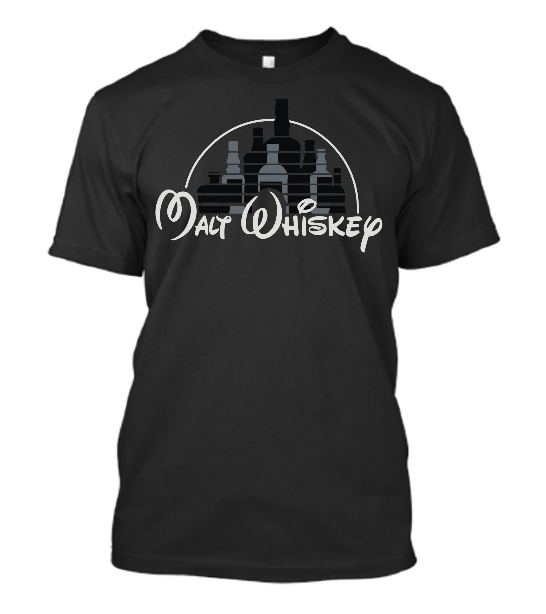 Malt Whiskey Bottle Ensemble T-Shirt