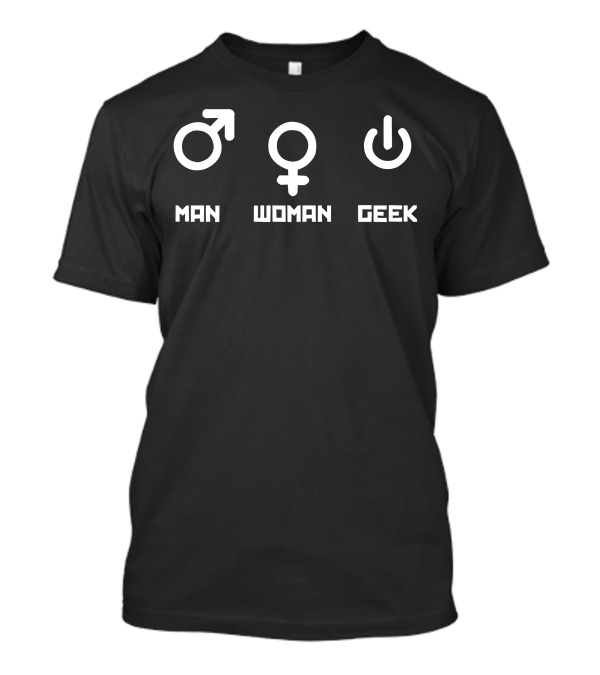 Man Woman Geek Symbols T-Shirt