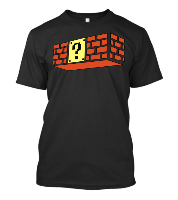 Mario Bros Question Block Brick T-Shirt
