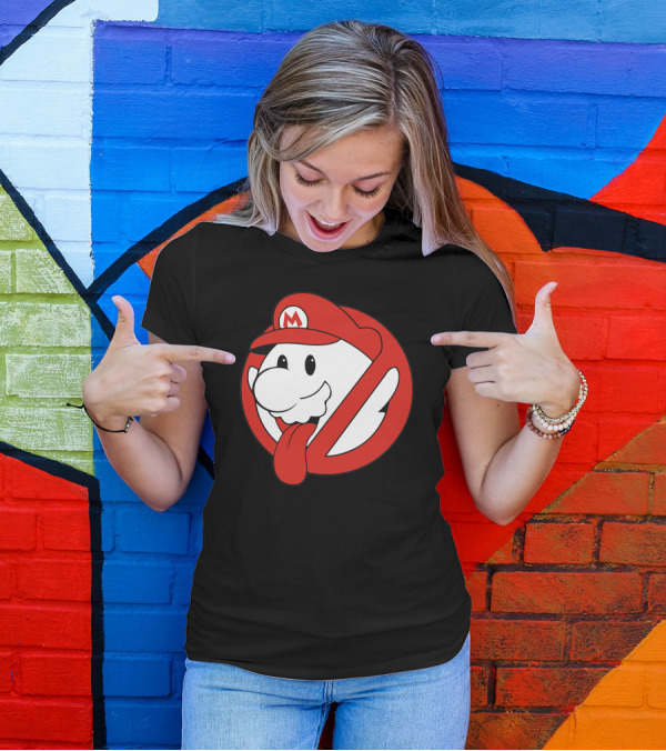 Ghostbuster Mario Boo Crossover T-Shirt