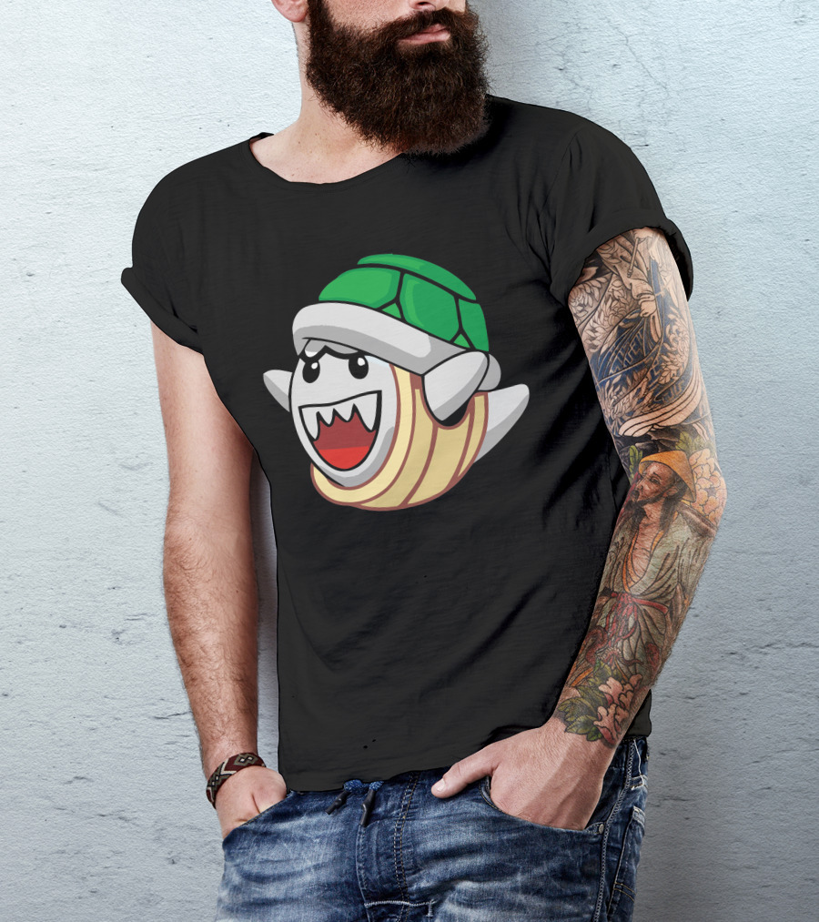 Mario Boo Ghost Turtle Crossover T-Shirt