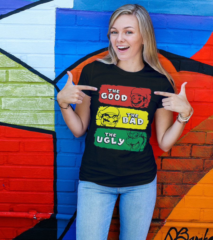 The Good The Bad The Ugly Mario Western T-Shirt