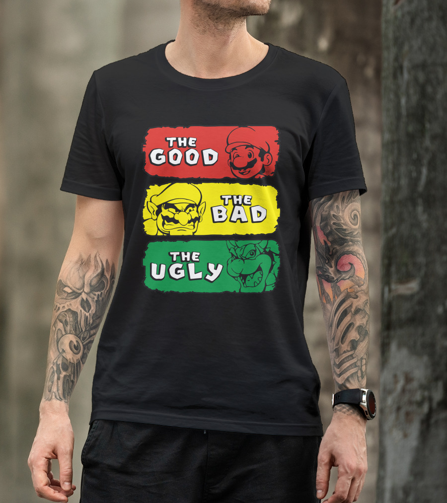 The Good The Bad The Ugly Mario Western T-Shirt